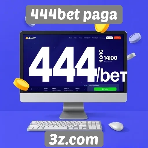 Acessibilidade e interface do site 444bet paga